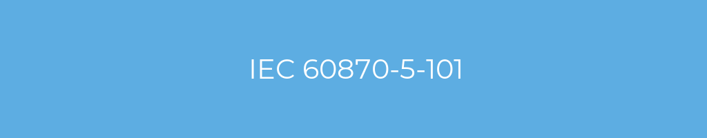 La imagen muestra un fondo azul con un texto centrado en letras blancas que muestra la palabra iec-60870-5-101 