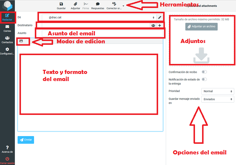 Redactar un <b><u><a title='https://www.seoxan.es/servicio_de_correo' target='_blank' href='https://www.seoxan.es/servicio_de_correo'>email</a></u></b> con roundcube