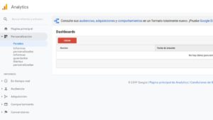 Crear un Dashboard en Google Analytics