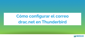 como configurar correo thunderbird