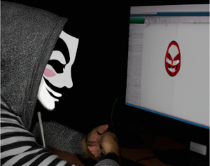 hacker on conputer